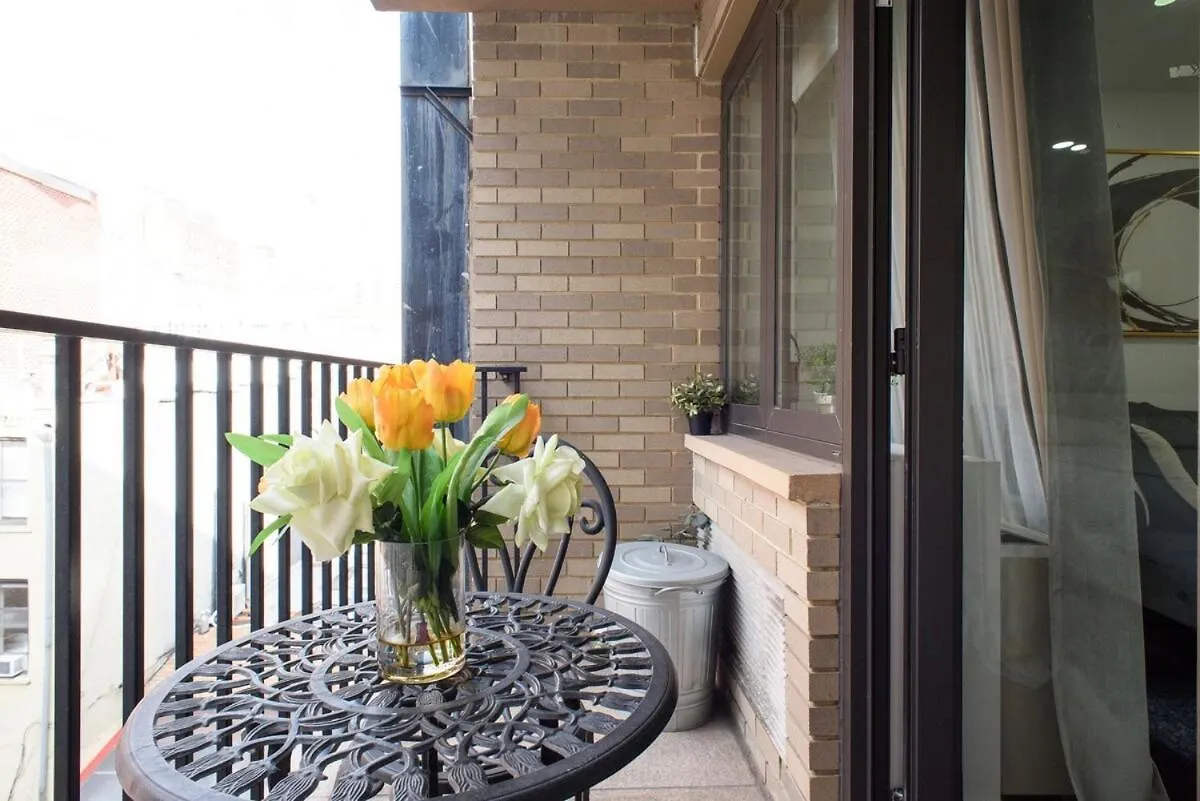 809-4B Studio Balcony W&D Prime Location Nova Iorque Apartamento
